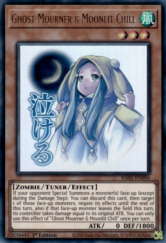 Ghost Mourner & Moonlit Chill (stamp artwork)